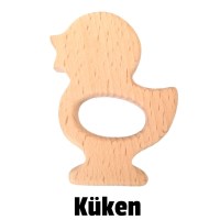 Beißanhänger Holz Küken